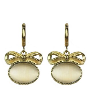 Urban Hippies Parels strik oorbellen Urban Hippies