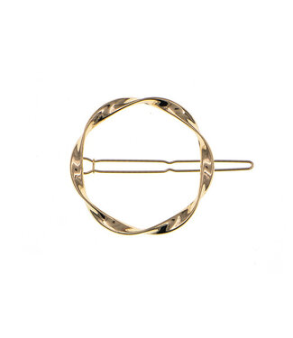 Goudhaartje Haarclip goudkleurig krans