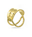 Ring goudkleurig open/gesloten