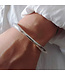 Armband zilverkleurig artistieke vorm