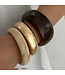 Armband marmerlook en goudkleurig 3 stuks