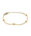 Armband goudkleurig balletjes
