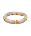 Goudhaartje Armband marmerlook brede kralen crème