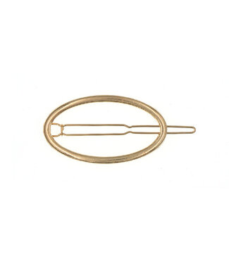 Goudhaartje Goudkleurige ovale  haarclip