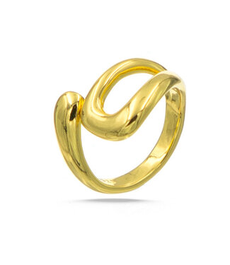 Goudhaartje Ring goudkleurig creatief