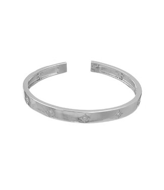 Goudhaartje Armband zilverkleurig sterren