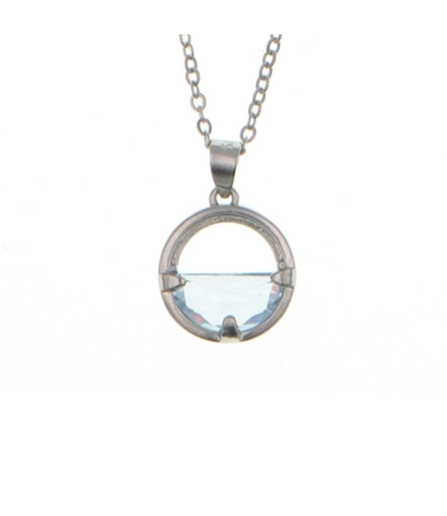 Ketting zilverkleurig halfvol halfleeg