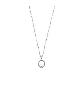 Goudhaartje Ketting zilverkleurig halfvol halfleeg