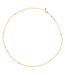 Ketting goudkleurig subtiel dots