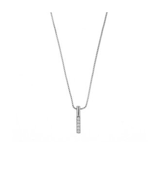 Goudhaartje Ketting zilverkleurig moderne hanger