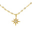 Ketting goudkleurig ster en maan