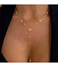 Ketting goudkleurig ster en maan