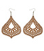 Goudhaartje Oorhangers hout ornament