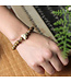 Armband houten kralen lotusbloem