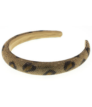 Goudhaartje Diadeem panterprint glitter