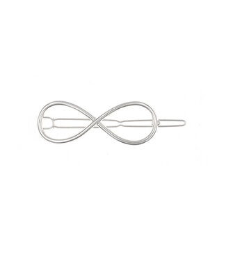 Goudhaartje Haarclip luxe zilverkleurig infinity