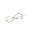 Haarclip luxe zilverkleurig infinity