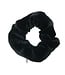 Scrunchie met opbergvakje velvet zwart