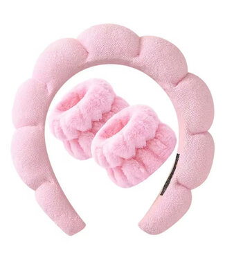 Goudhaartje Make-up haarband diadeem roze