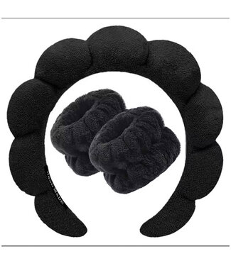 Goudhaartje Make-up haarband diadeem zwart