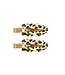 Haarclip no bend panterprint 2 stuks