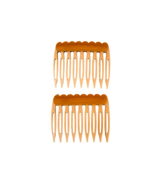 Goudhaartje Haarkam kunststof mini 2 stuks bruin