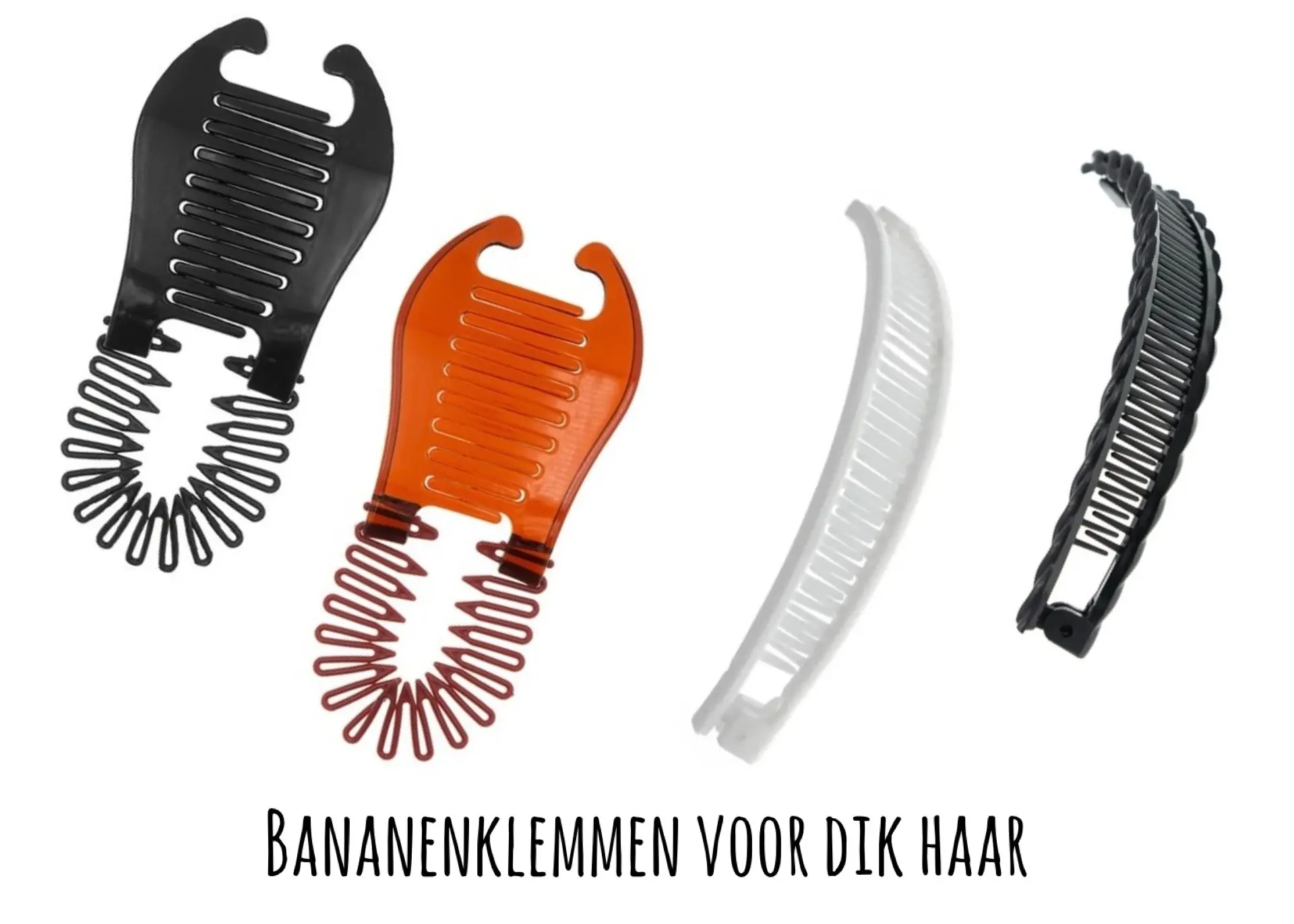 Bananenklemmen voor dik haar