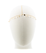 Haarketting goudkleurig in het model confetti