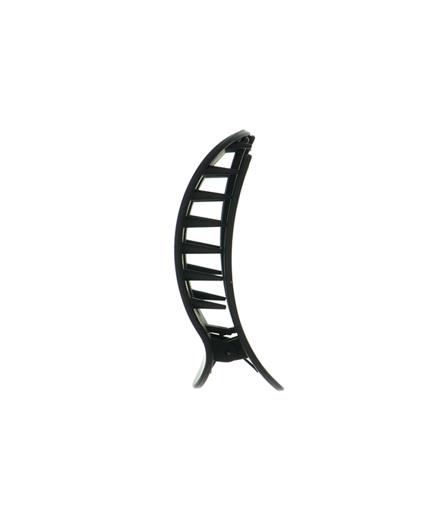 Platte haarklem zwart