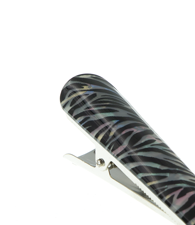 Duckklem zwart wit zebra