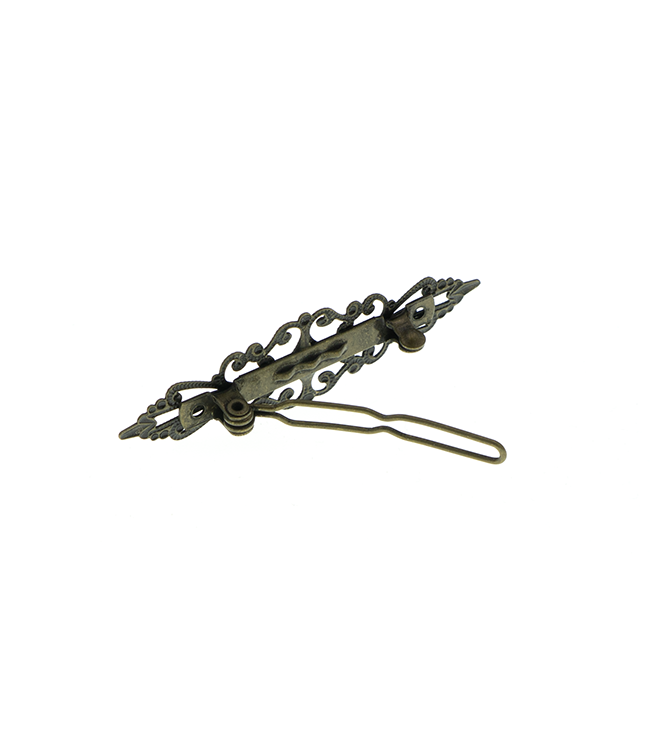 Haarclip bronskleurig 2 stuks