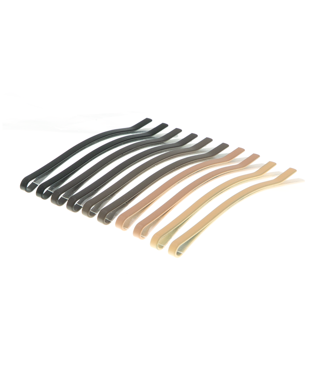 Haarschuifjes beige/bruin/zwart recht 10 stuks