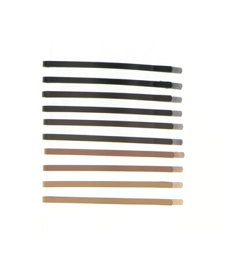 Goudhaartje Haarschuifjes beige/bruin/zwart recht 10 stuks