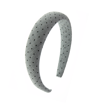 Goudhaartje Diadeem grijs met zwarte stippen