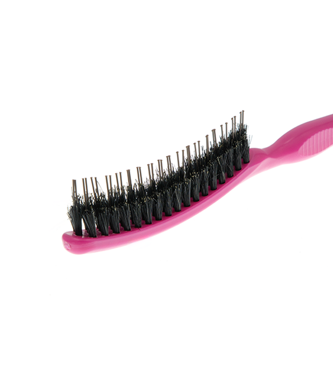 Slick back haarborstel roze