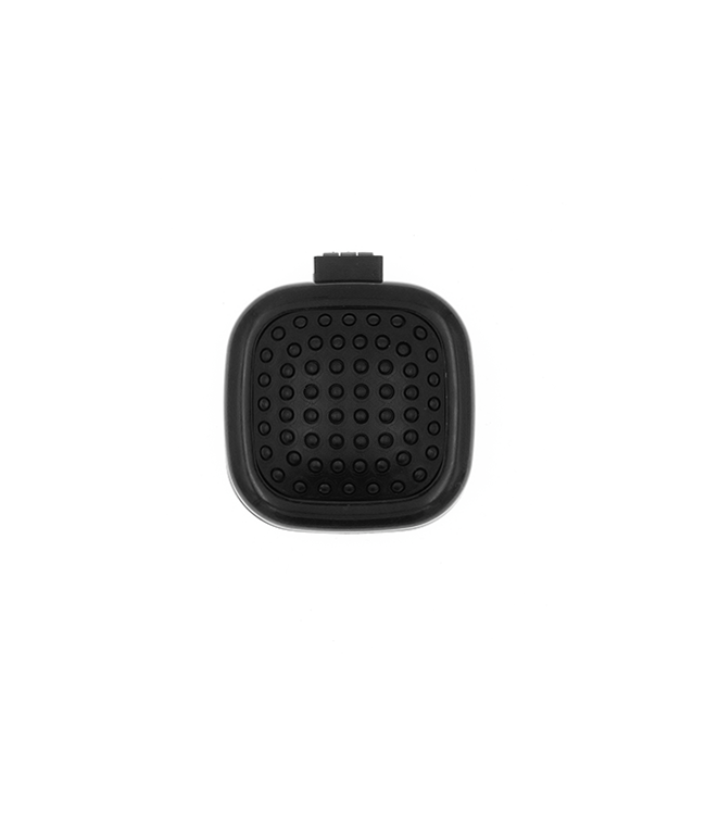 Inklapbare haarborstel vierkant zwart