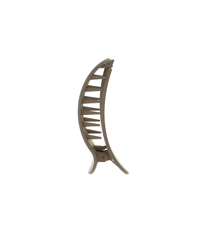 Platte haarklem beige