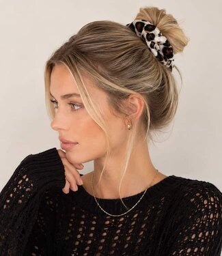 Goudhaartje Scrunchie panterprint
