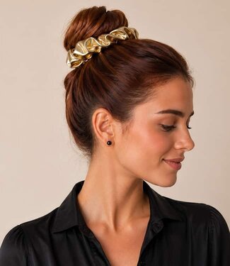 Goudhaartje Scrunchie goudkleurig