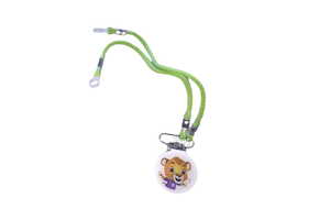 Hearing aid security clip with cord