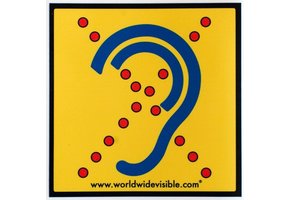 Limited Hearing veiligheidssticker 120x120 mm