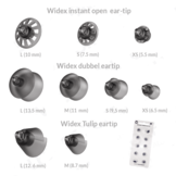 Widex Easywear Instant Tips for Widex or Coselgi RIC hearing aids