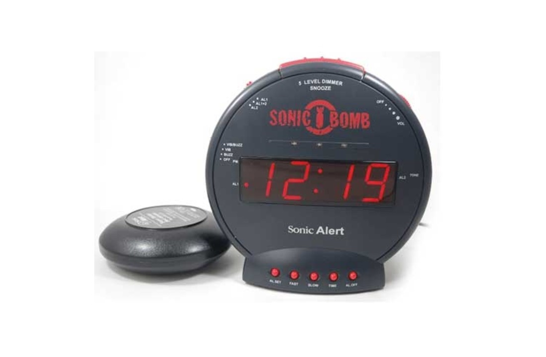 Sonic Alert Boom alarm clock for the hearing impaired