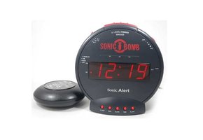 Sonic Alert Boom alarm clock for the hearing impaired