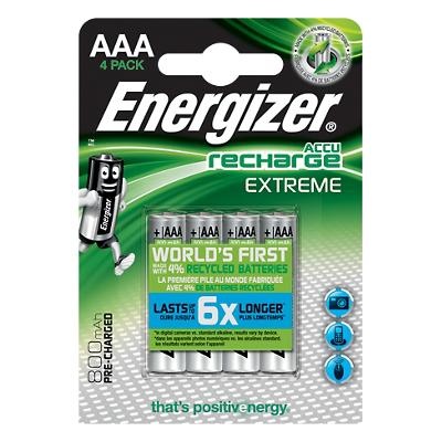 Energizer NIMH EXTREME AAA  800 mAh oplaadbaar