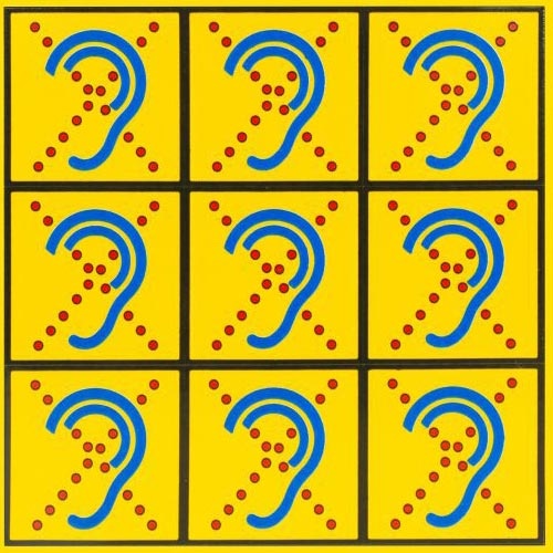 Limited Hearing Textile sticker sheet small