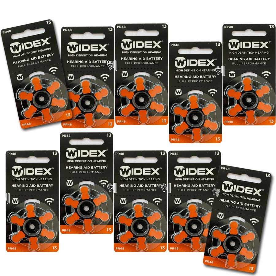 Widex 13 (PR48) Orange Hearing Battery - value package