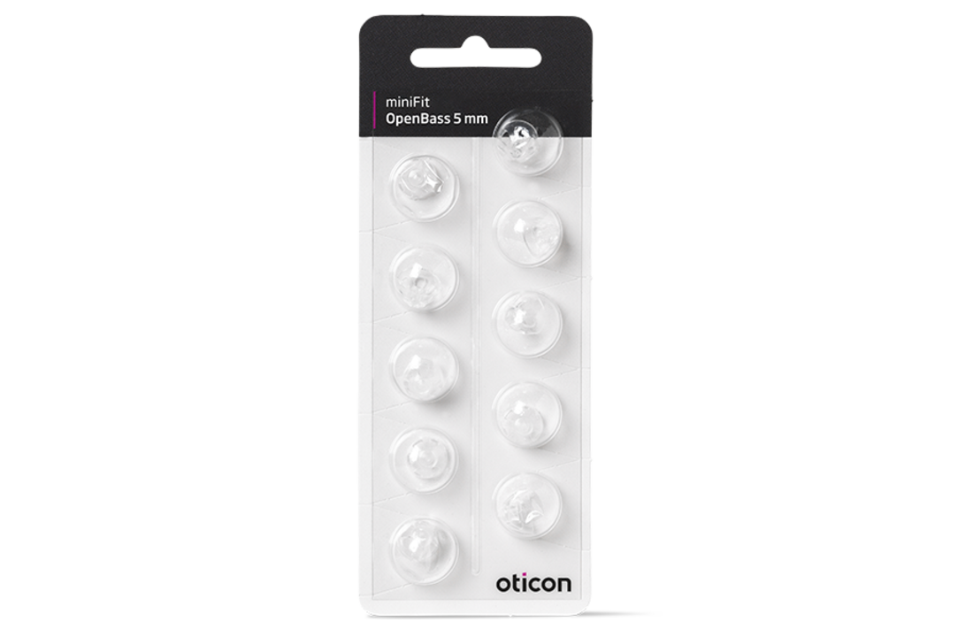 Oticon miniFit OpenBass Schirmchen