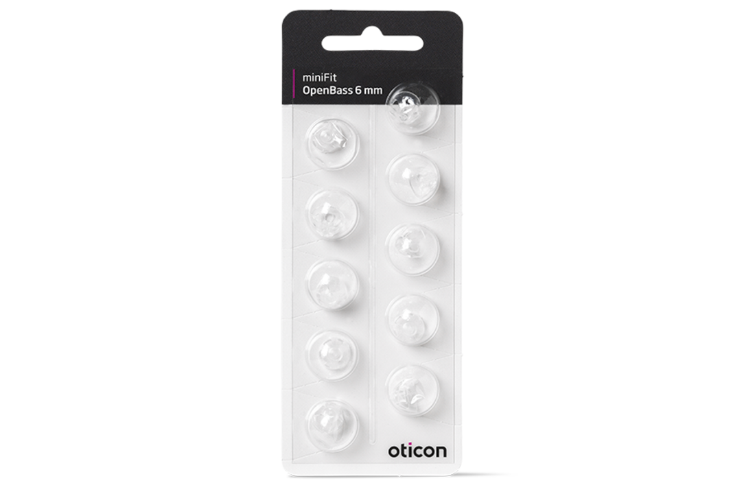 Oticon miniFit OpenBass Schirmchen