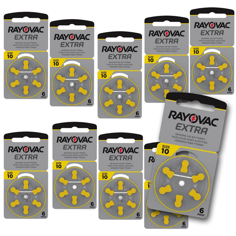 Rayovac Extra  10 (PR70) Gelb Hörgerätebatterien Sparpack